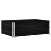 vidaXL kaubaaluste &auml;&auml;red 2 tk, must, 120x80 cm, toekas m&auml;nnipuit