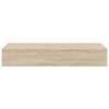 vidaXL sahtlitega seinariiulid, 2 tk, tamm, 60 x 23,5 x 10 cm, MDF