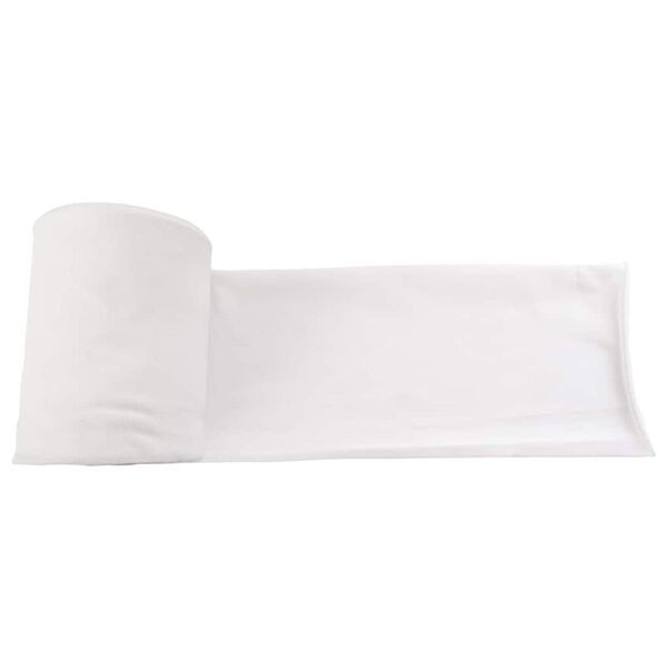 vidaXL &Auml;ravoolu toru Valge 16 x 2000 cm kangas