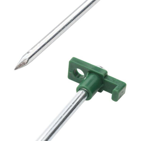 vidaXL telgivaiad 24 tk, 25 cm 7 mm, tsingitud teras ja PP