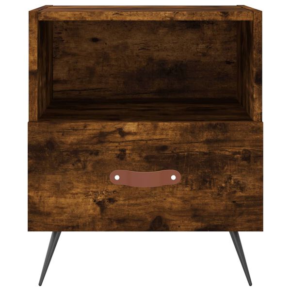 vidaXL &ouml;&ouml;kapp, suitsutatud tamm, 40 x 35 x 47,5 cm, tehispuit