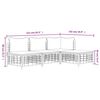 vidaXL 4-osaline aiamööbli komplekt patjadega, antratsiit, polürotang