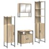 vidaXL Vannitoa m&ouml;&ouml;bleset 4 tk Sonoma tamm 33 x 33 x 185,5 cm