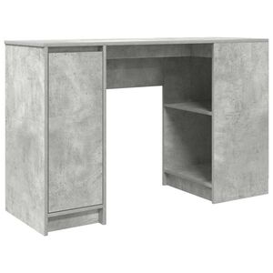 vidaXL kirjutuslaud, betoonhall, 120x42x76 cm, tehispuit
