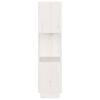 vidaXL raamaturiiul/ruumijagaja, valge, 51x25x101 cm, täismännipuit