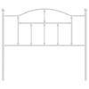 vidaXL metallist vahetatav voodipeats, valge, 107 cm