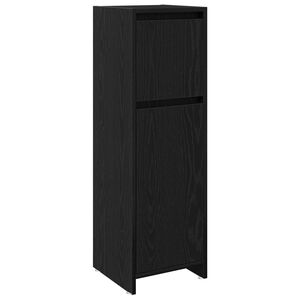 vidaXL Vannitoa kapp sahtliga Must tamm 30 x 30 x 95 cm Tehispuit