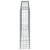 vidaXL kaarekujulised gabioonkorvid 10 tk, 400x50x180/200 cm, raud