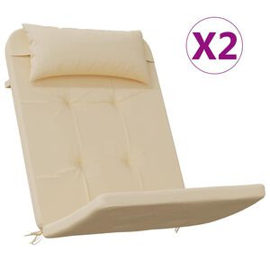 vidaXL Adirondack toolipadjad 2 tk, beež, oxford kangas