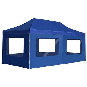 vidaXL kokkupandav peotelk seintega, alumiinium, 6 x 3 m, sinine