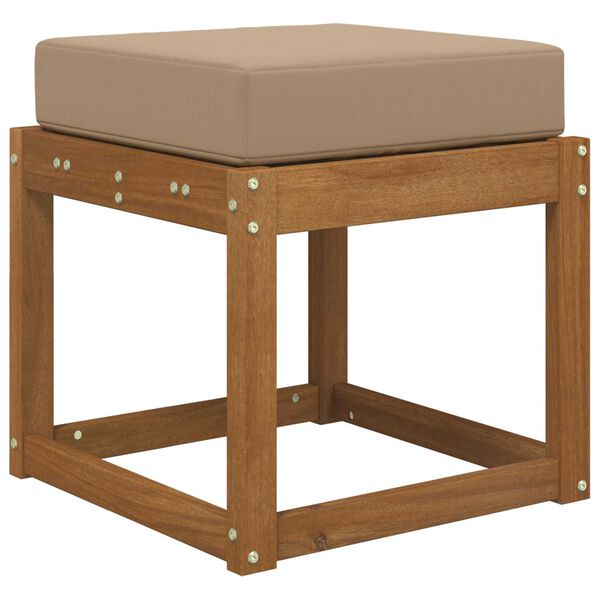 vidaXL Aia istepadjake Pruunikashall 40 x 40 x 8 cm 100% Pol&uuml;ester