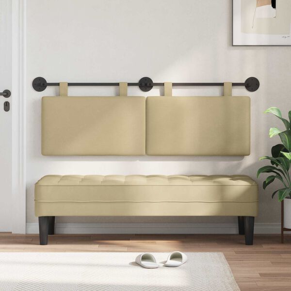 vidaXL Rippuv Peatoe Hele roheline hall 150 x 55 x 5 cm Korter kangas