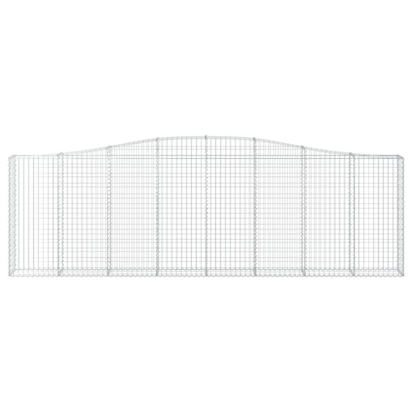 vidaXL kaarekujulised gabioonkorvid 20 tk, 400x30x120/140 cm, raud