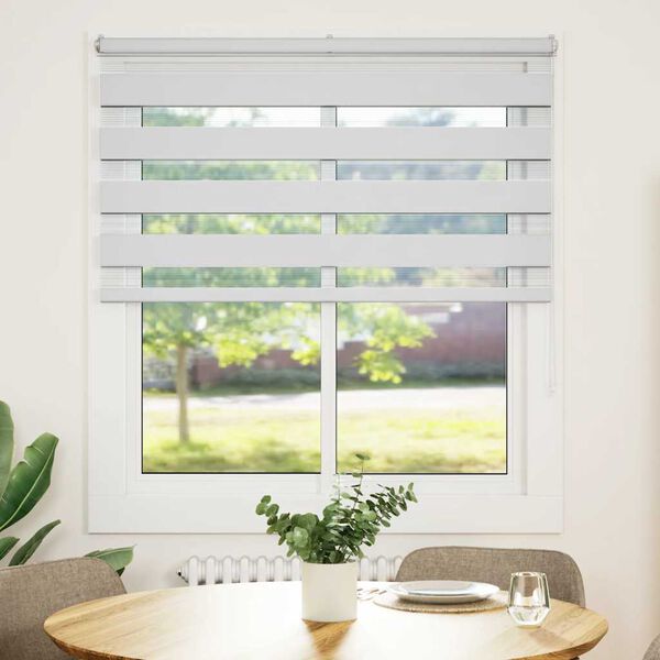 vidaXL Triibuline ruloo 130x100 cm kanga laius 125,9 cm pol&uuml;ester