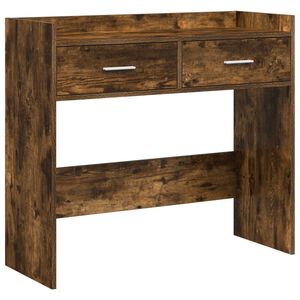 vidaXL Konsoollaud Suitsutatud tamm 90 x 35 x 80 cm Tehispuit