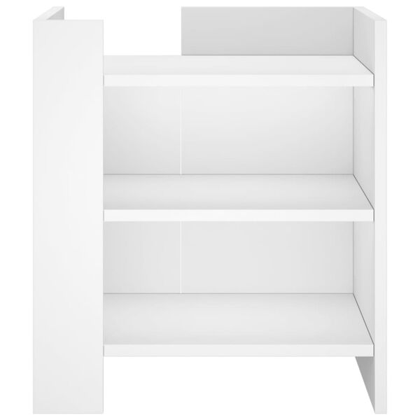 vidaXL öökapp, valge, 45x50x50 cm, tehispuit