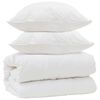 vidaXL Tek padjadega padjaga 3 pcs Valge Mikrofiiber