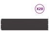 vidaXL Muru&auml;&auml;red 10 tk Must 25x103 cm K&uuml;lmvaltsitud teras