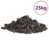 vidaXL vulkaanilised kivimid 25 kg, must, 1-2 cm