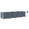vidaXL Aia istutuspot 4 tk Helehall 160 x 40 x 37,5 cm PP