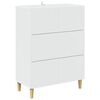 vidaXL Sahtlib&uuml;roo Valge 66 x 34,5 x 90 cm Tehispuit