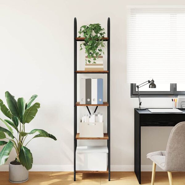 vidaXL Raamatukapp Vana puit 40 x 30 x 183 cm Tehispuit