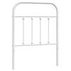 vidaXL metallist vahetatav voodipeats, valge, 75 cm