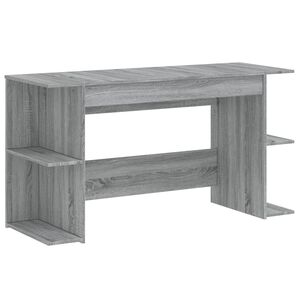 vidaXL kirjutuslaud, hall Sonoma tamm, 140 x 50 x 75 cm, tehispuit