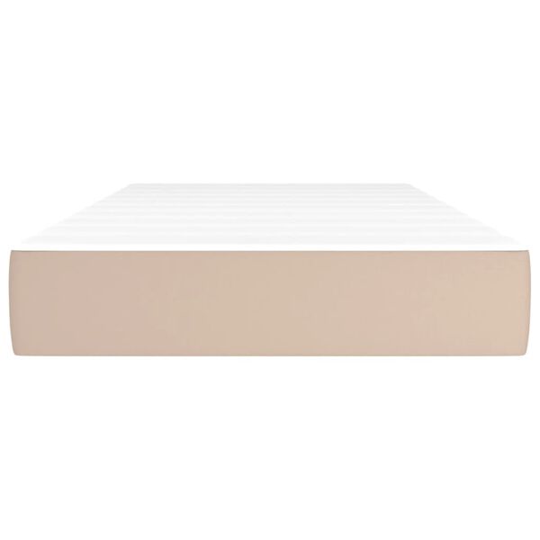 vidaXL vedrumadrats, keskmine, Cappuccino, 100x200x20 cm, kunstnahk