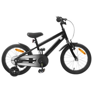 vidaXL Laste Bike 16 Tolli 4&ndash;6 aastastele Must