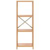 vidaXL 4-korruseline riiul, 40 x 30 x 112 cm, tammepuit