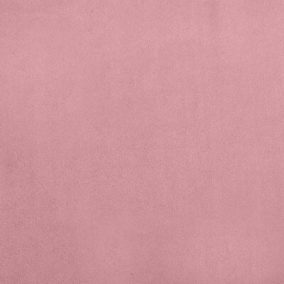 vidaXL lastediivan jalapingiga, roosa, 100 x 50 x 30 cm, samet
