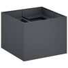 vidaXL Aia istutuspot Antratsiit 80 x 80 x 60 cm K&uuml;lmvalmistatud teras