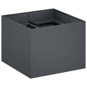 vidaXL Aia istutuspot Antratsiit 80 x 80 x 60 cm K&uuml;lmvalmistatud teras