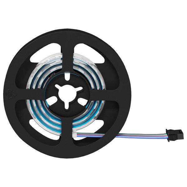 vidaXL LED Ribad 4 pcs Must ja l&auml;bipaistev 55 x 0,8 x 0,3 cm