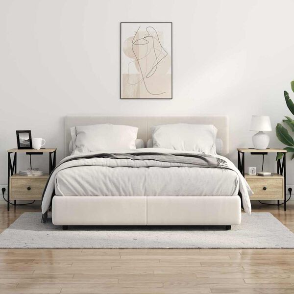 vidaXL &Ouml;&ouml;lambi kapp 2 pcs Sonoma tamm 41,5 x 40,5 x 55 cm Tehispuit