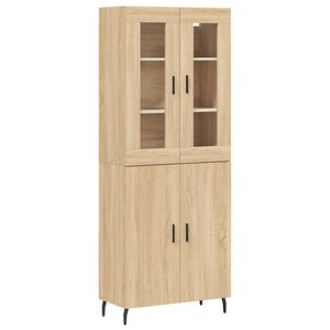 vidaXL k&otilde;rge kapp, Sonoma tamm, 69,5 x 34 x 180 cm, tehispuit