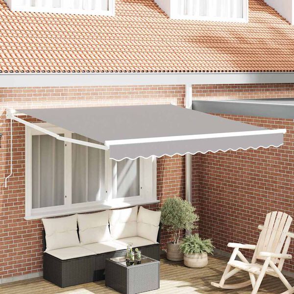 vidaXL Varikatus Helehall 3 x 2,5 m Pol&uuml;ester ja metall