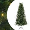 vidaXL Tehisj&otilde;ulupuu koos 300 LED-iga Roheline 240 cm PE ja PVC