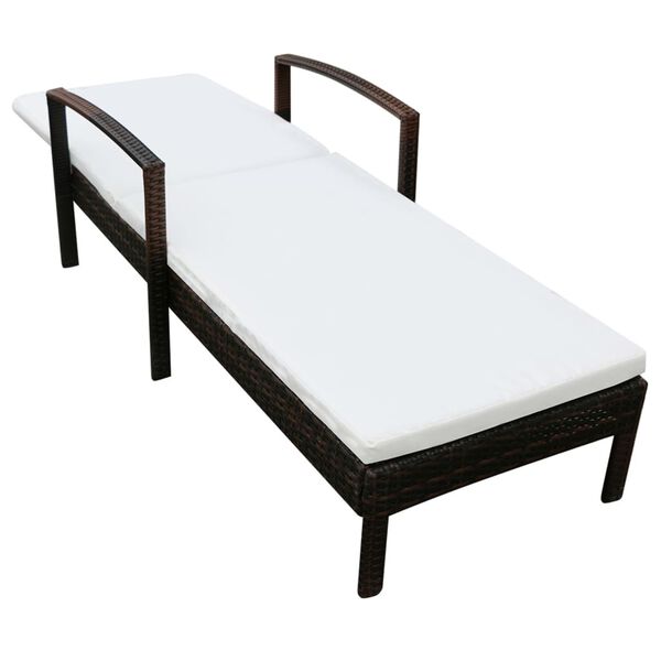 vidaXL p&auml;evitustool istmepadjaga, pol&uuml;rotang, pruun