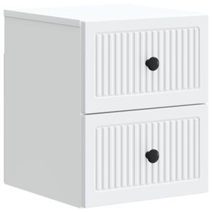 vidaXL Seinale kinnitatav &ouml;&ouml;tis Valge 33 x 34,5 x 40 cm Tehispuit