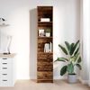 vidaXL Highboard Old Wood 37,5x35x180 cm Engineered Wood