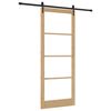 vidaXL Libisev uks Looduslik ja must 93 x 232 cm