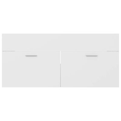 vidaXL valamukapp, valge, 100x38,5x46 cm, puitlaastplaat
