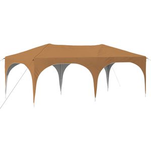 vidaXL &Uuml;hepuuline peotelk 575 x 288 x 245 cm Beež Oxfordi kangas