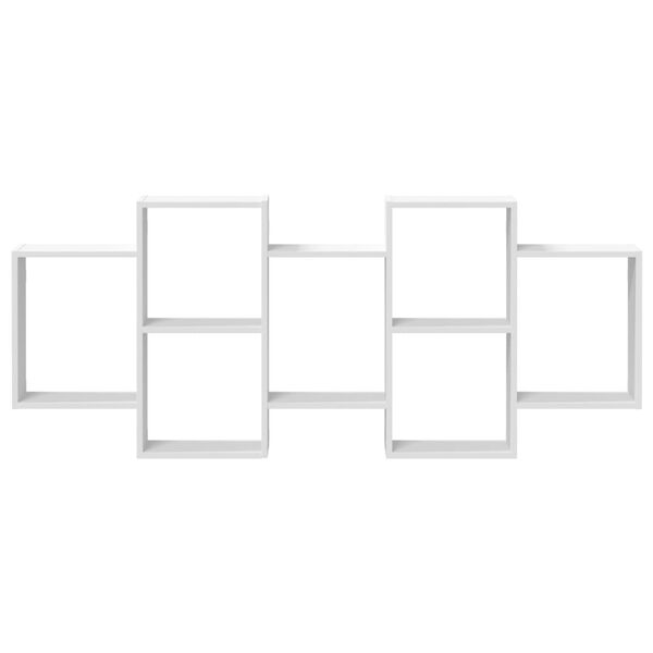 vidaXL seinariiul, valge, 159x18x65 cm, tehispuit