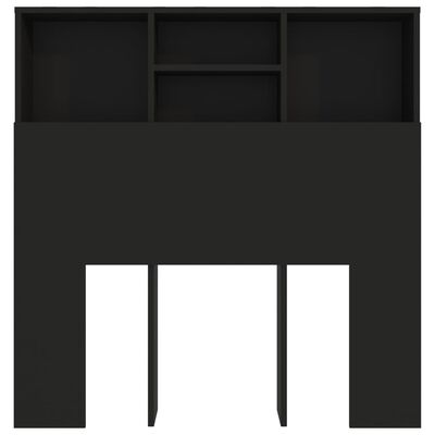 vidaXL voodipeatsi kapp, must, 100 x 19 x 103,5 cm