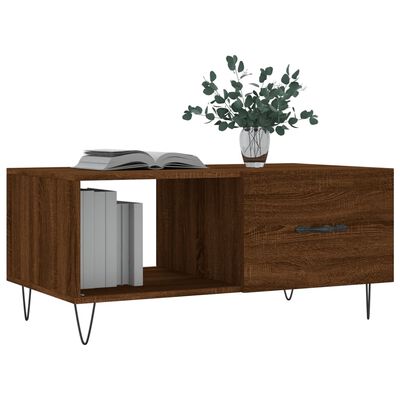 vidaXL kohvilaud, pruun tamm, 90 x 50 x 40 cm, tehispuit