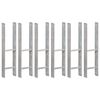 vidaXL maavaiad 6 tk hõbedane 14 x 6 x 60 cm tsingitud teras