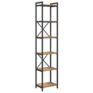 vidaXL Raamatukapp K&auml;sit&ouml;&ouml;puu 40 x 30 x 189,5 cm Tehispuit